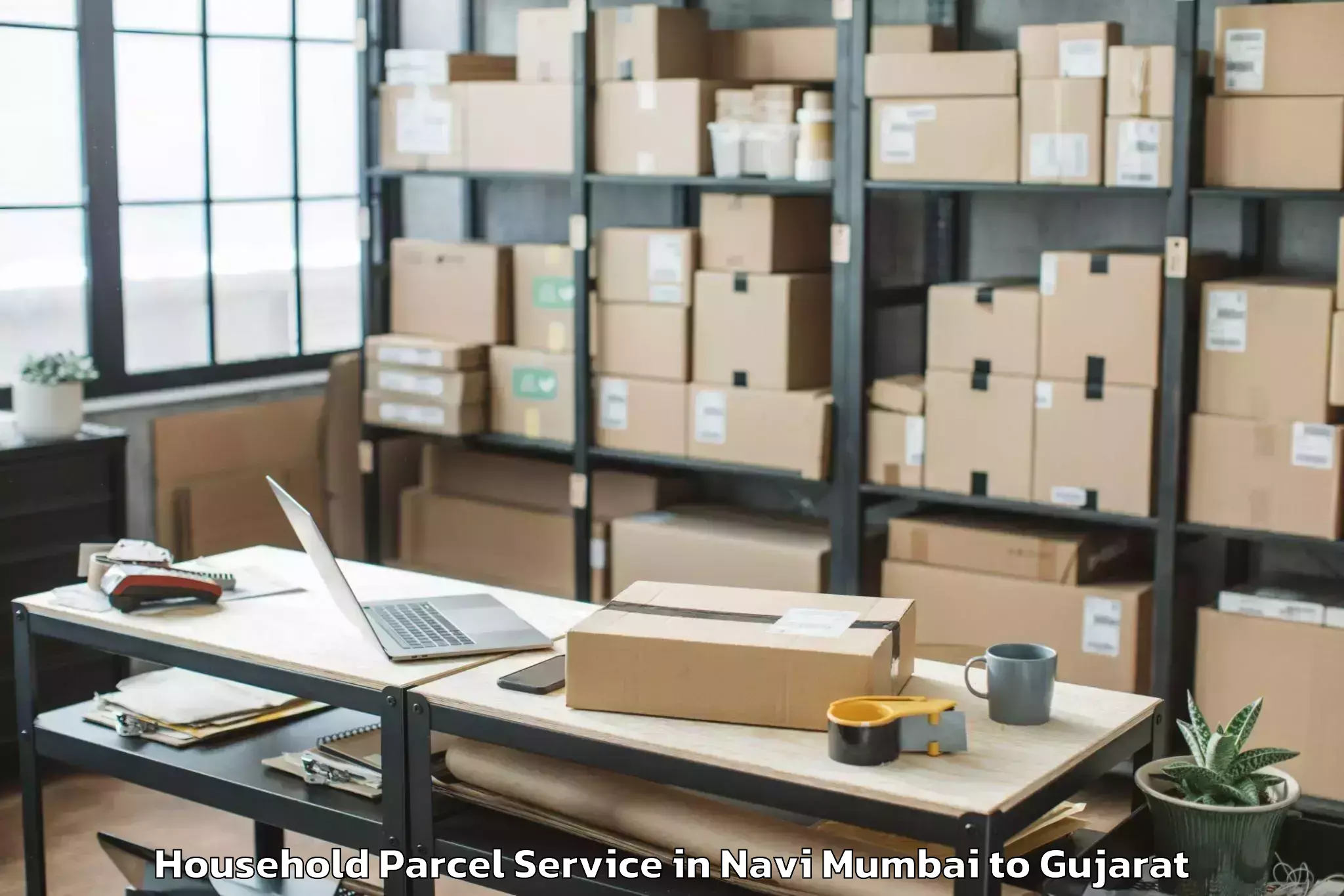 Book Navi Mumbai to Valsad Household Parcel Online